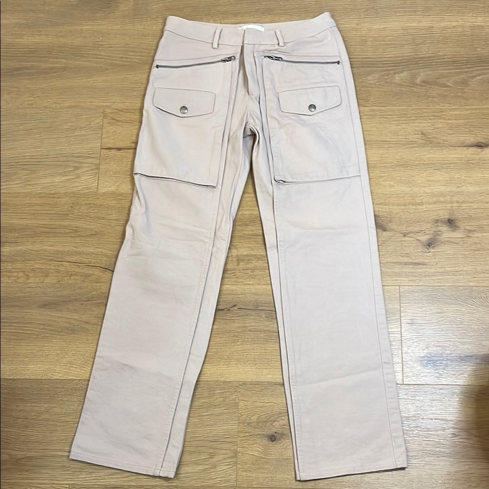 Jill Stuart | Front pocket straight leg khaki cargo pant Women’s size 2 outdoors